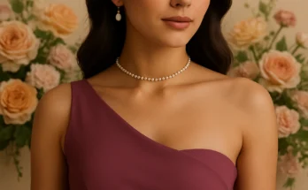 What jewellery to wear with one shoulder dress