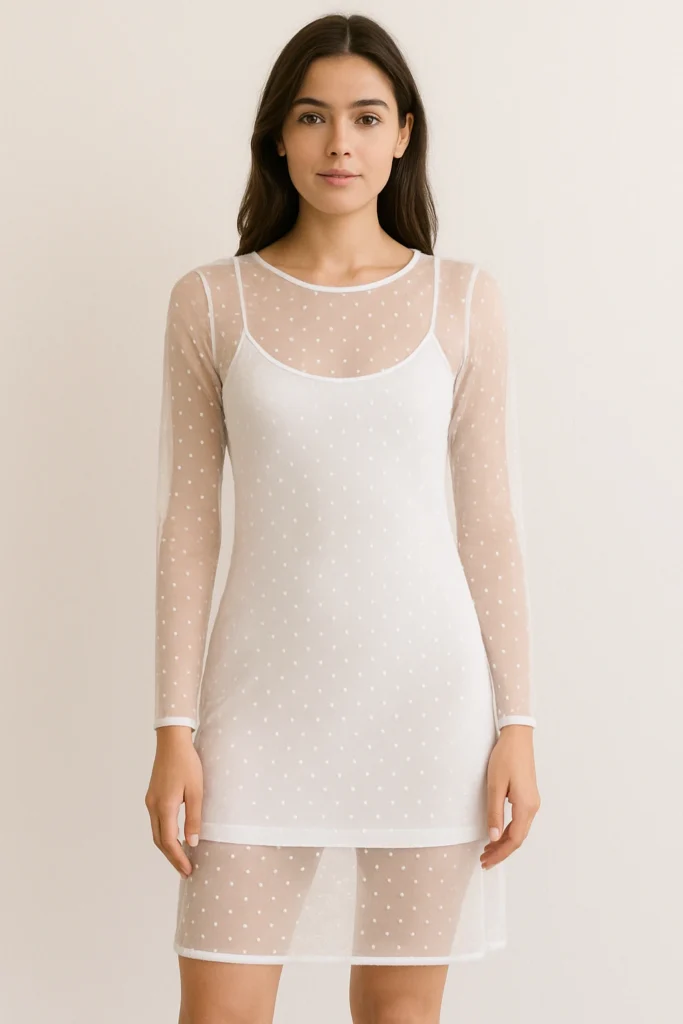 What to wear under see through dress